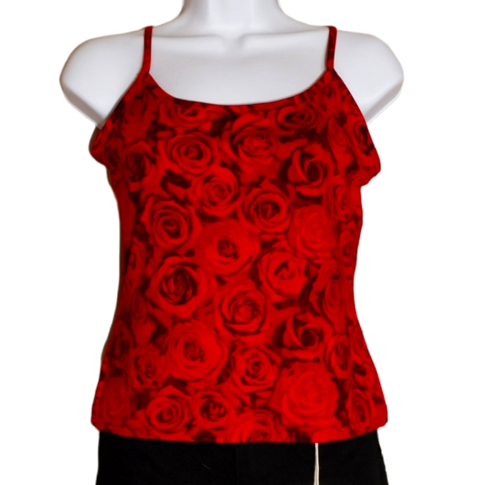 New York & Company Intimates L red rose/black